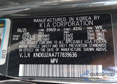 2026 Kia Seltos S from USA, damaged, VIN KNDEU2AA7T7839636